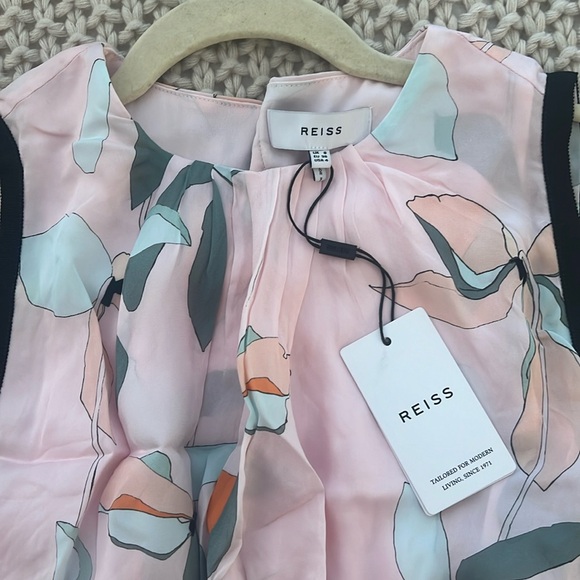 Reiss Jacqueline-leaf print dress - Picture 4 of 4